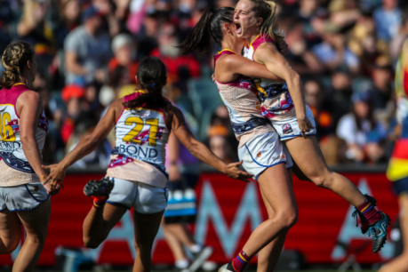 AFLW grand final: Lions beat the hoodoo to claim premiership flag at their third attempt