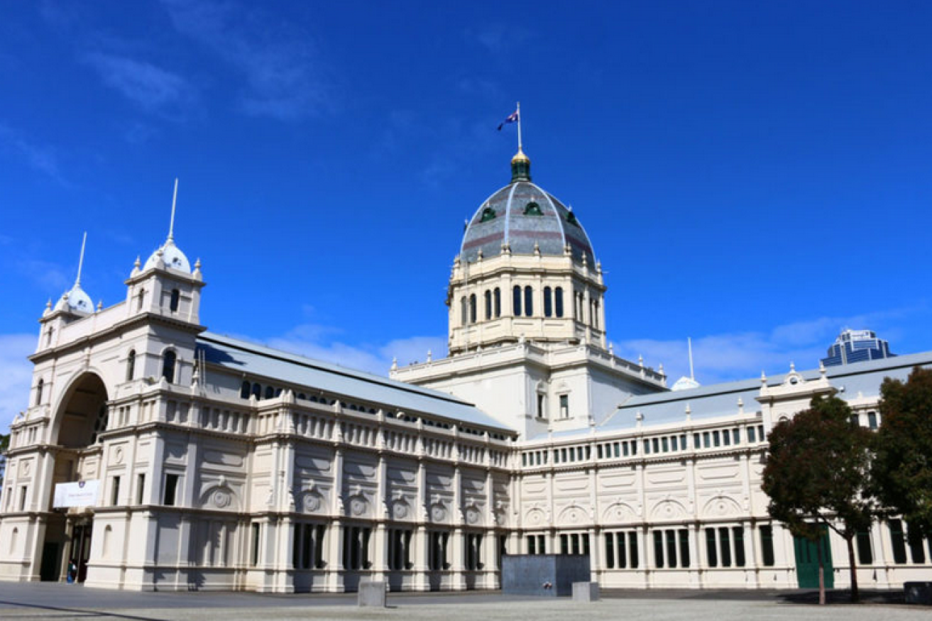 Melbourne's majestic Exhibition Building is one of three mass-inoculation centres set to open on Wednesday. 