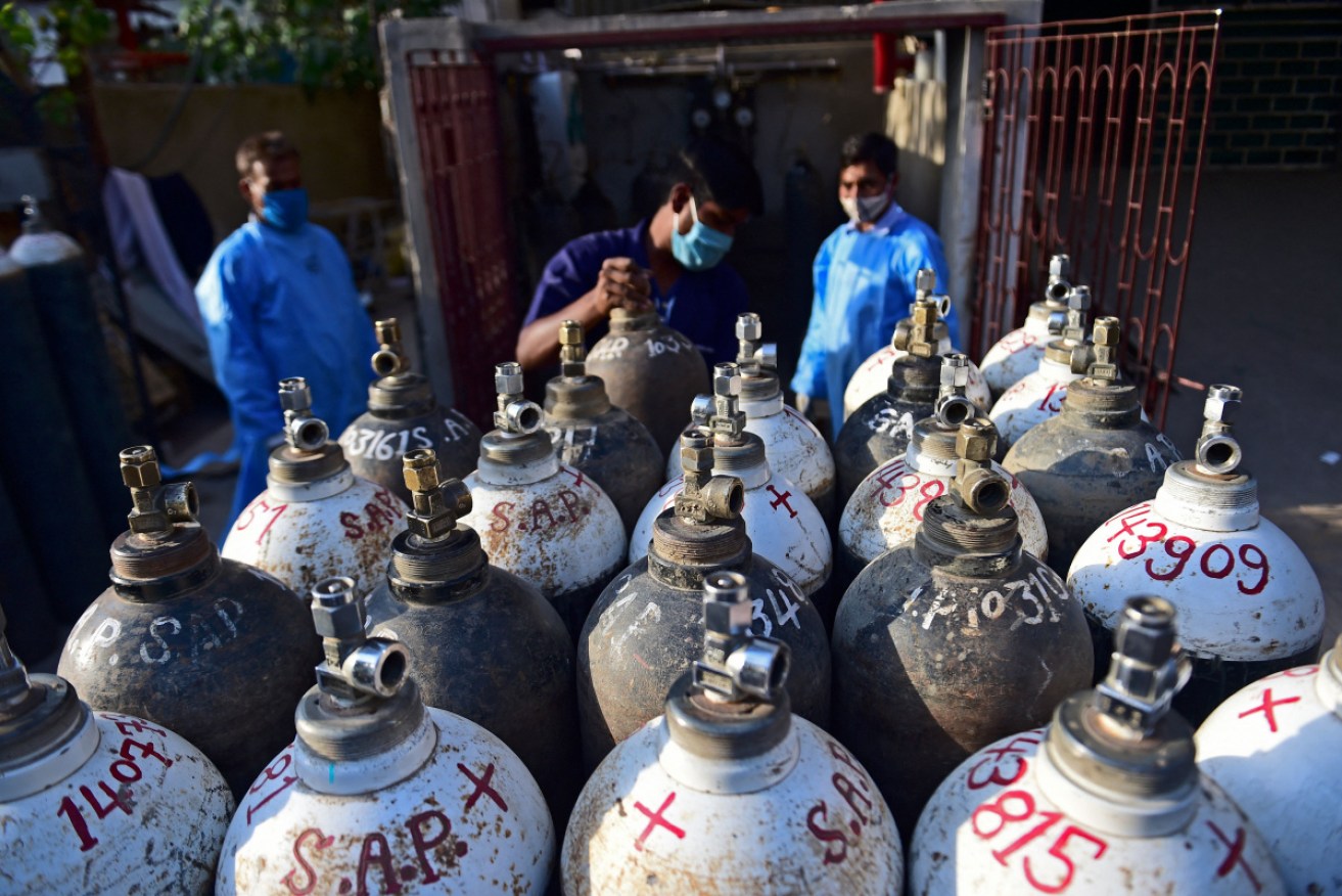 Hospitals are screaming for oxygen supplies as the COVID sets new daily infection records.