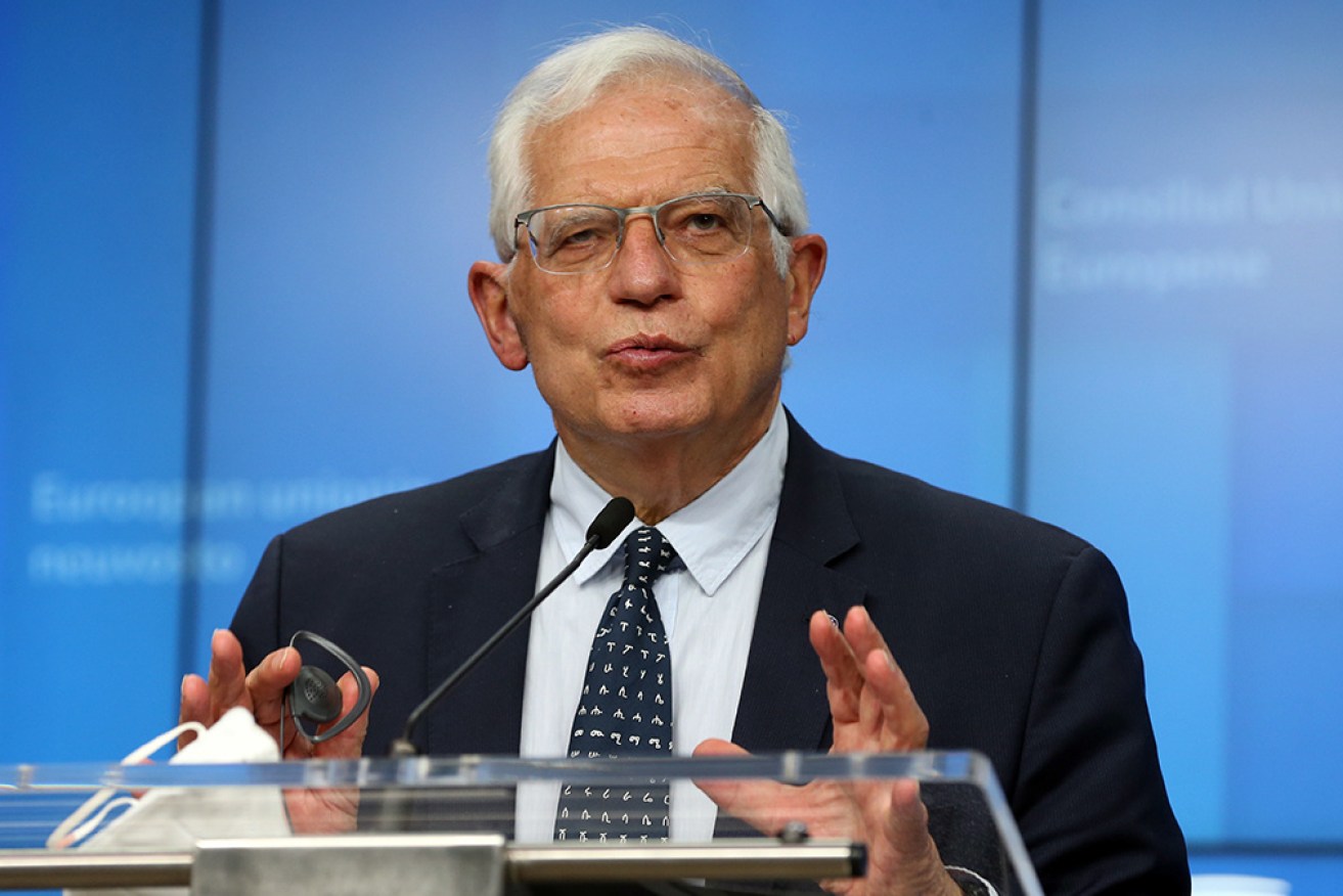 "The risk of further escalation is evident" between Ukraine and Russia, Josep Borrell says.