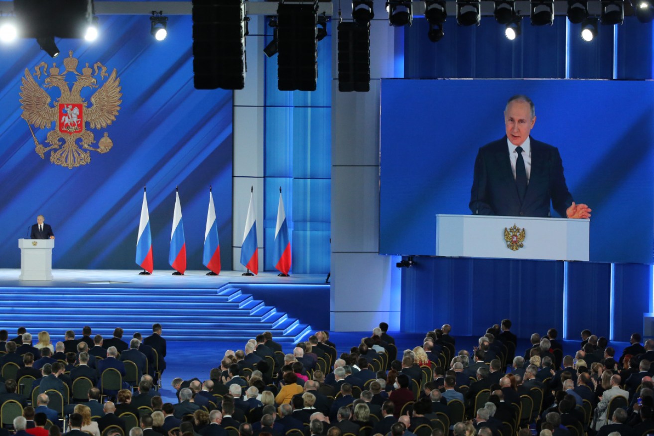 Russian President Vladimir Putin used his annual state of the nation address to send a warning to the West. 