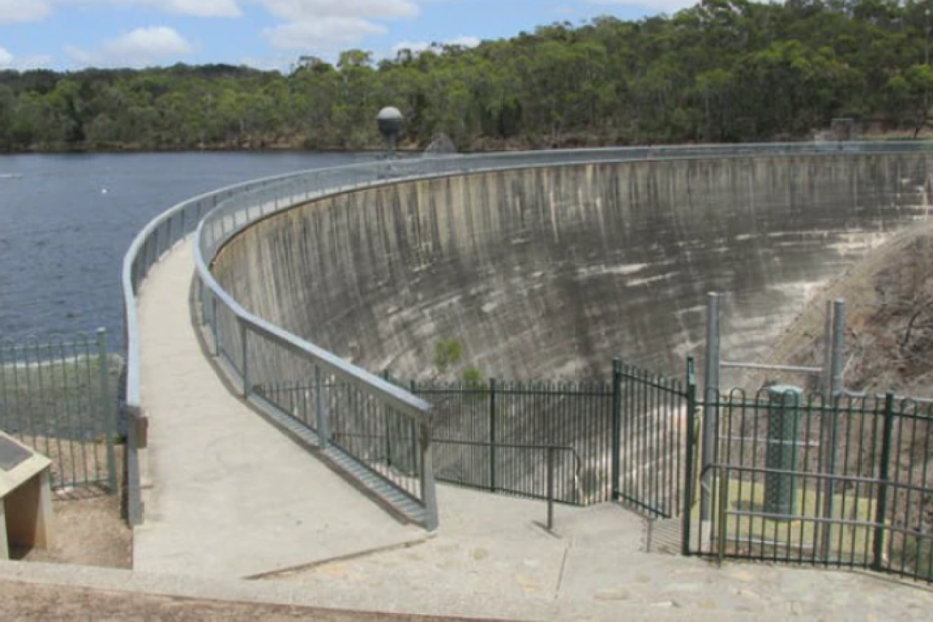 The Whispering Wall is part of the Barossa Reservoir and is a popular tourist destination.