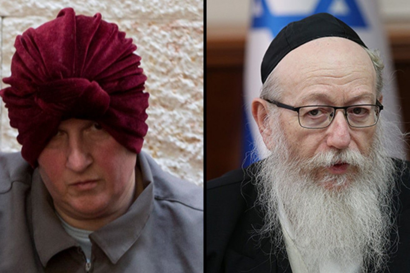 Yaakov Litzman (right) is accused of interfering in Malka Leifer's extradition case. 