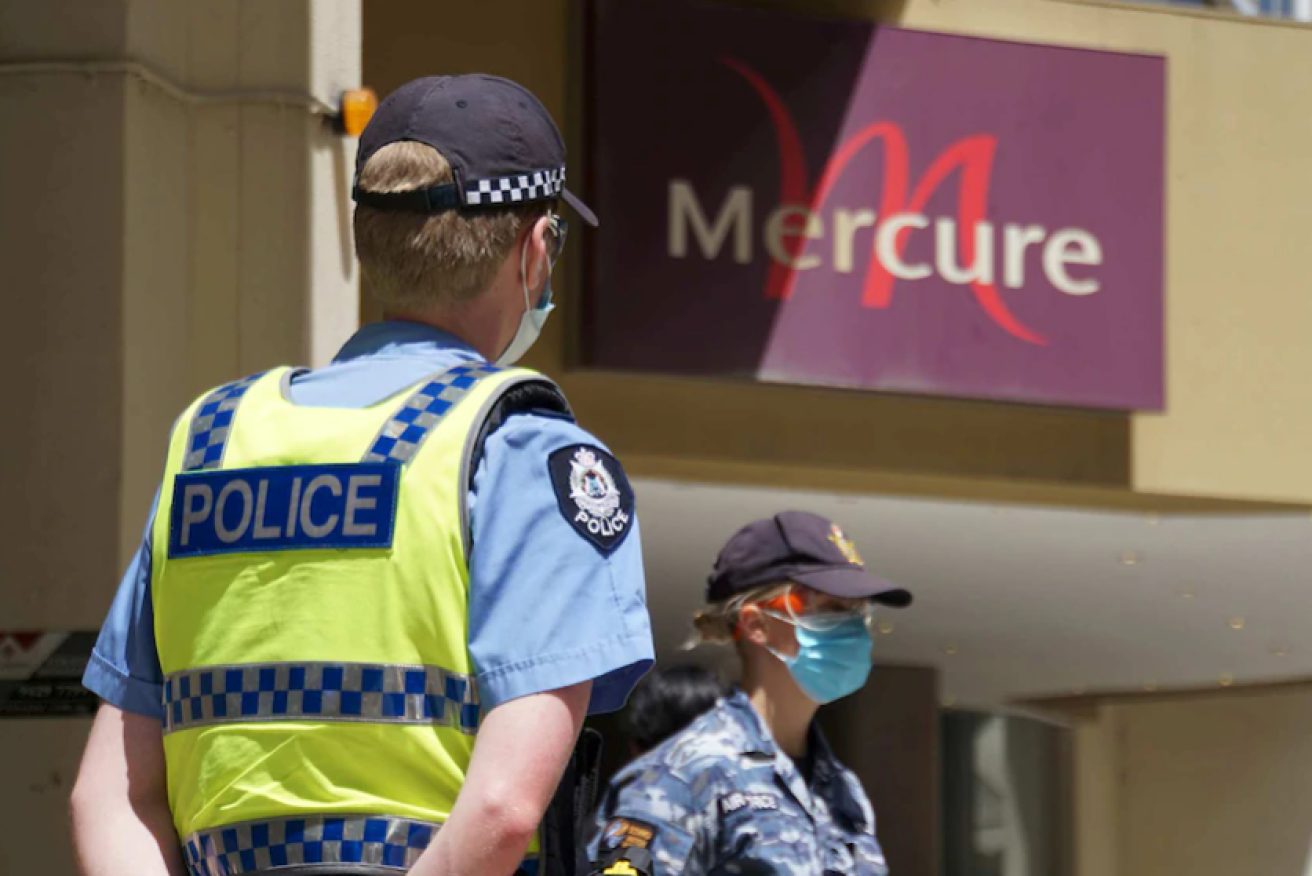 Perth and Peel went into the lockdown after a man contracted the virus while in quarantine at Perth's Mercure Hotel.