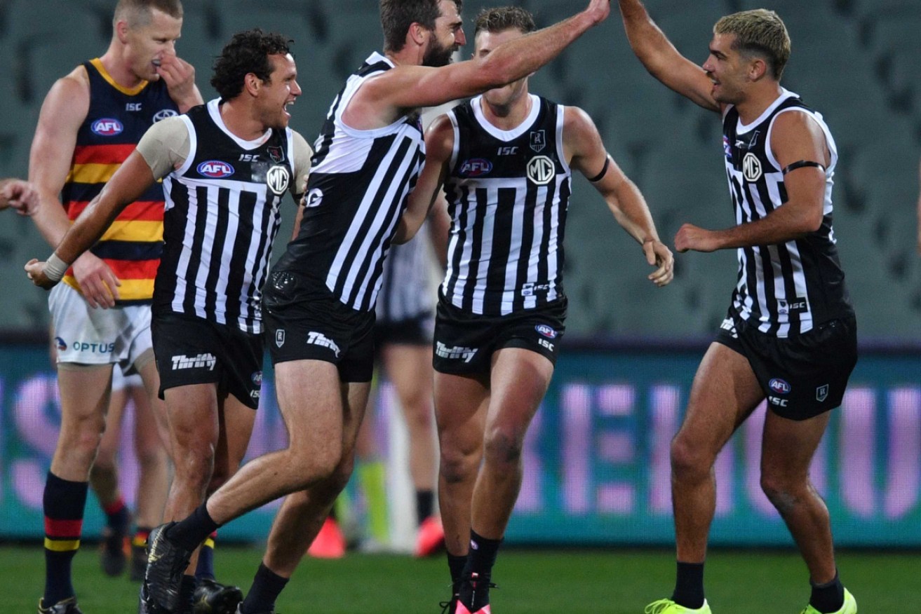 Port was allowed to wear the black and white bars in last year's Showdown against Adelaide.