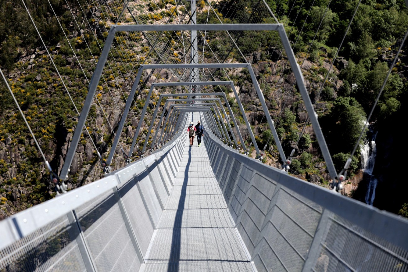 The bridge is 516 metres long and 175 metres above the ground.