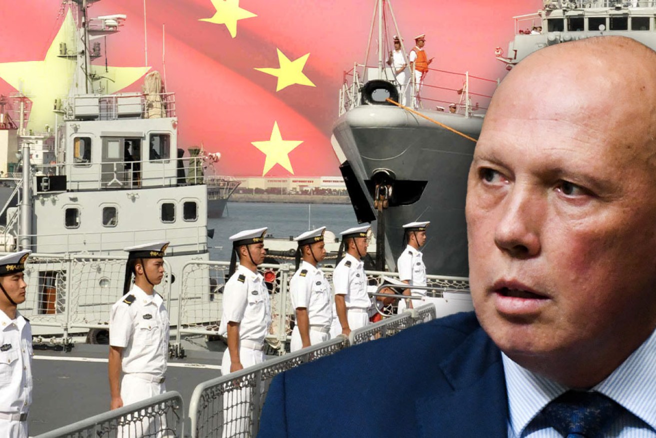 Peter Dutton and Mike Pezzullo have been talking up the potential of war. 