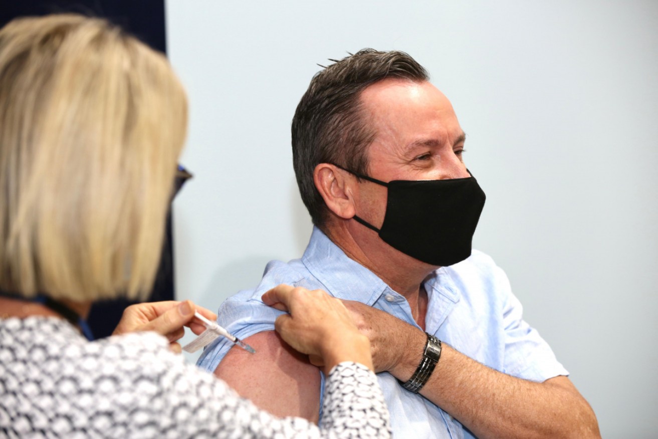 WA Premier Mark McGowan has had all his jabs, but still enter quarantine after returning from Sydney. <i>Photo: AAP</i>