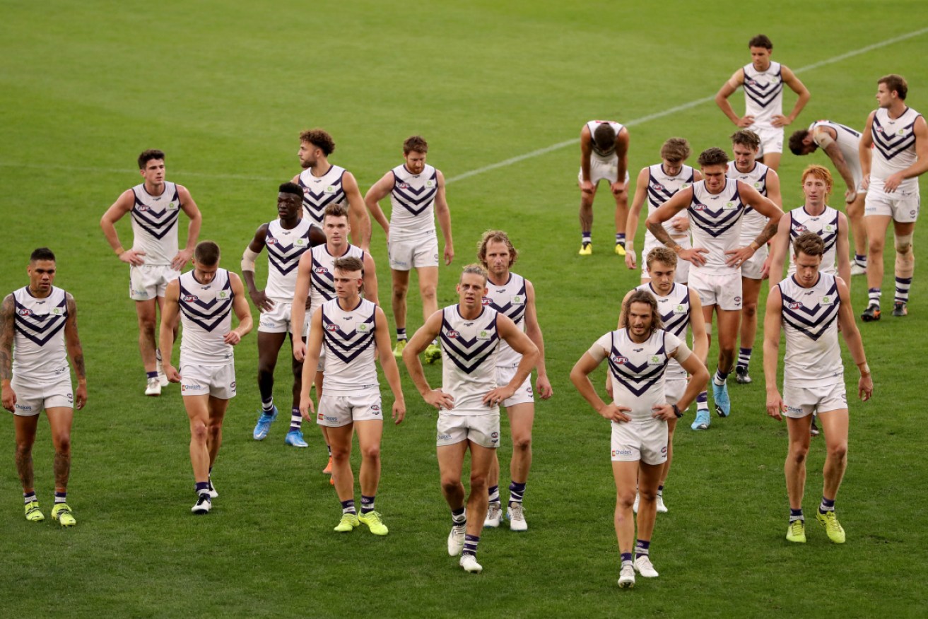 The WA lockdown is playing havoc with the Fremantle Dockers. 