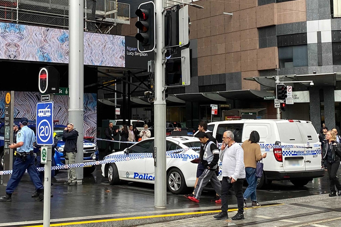 There was a heavy police presence outside the station on Wednesday morning.