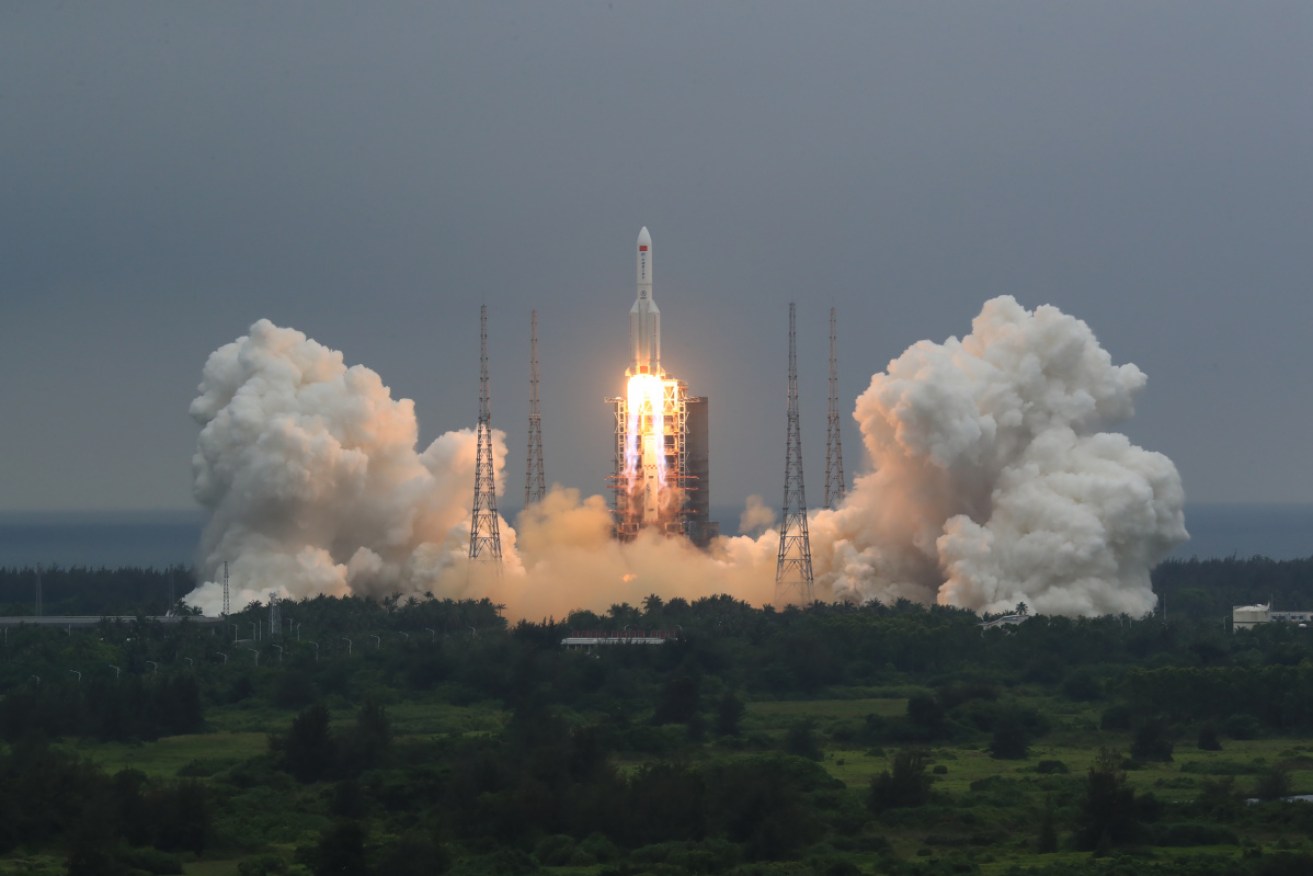 What goes up must come down -- somewhere and sooner or later for the Long March's booster stage.