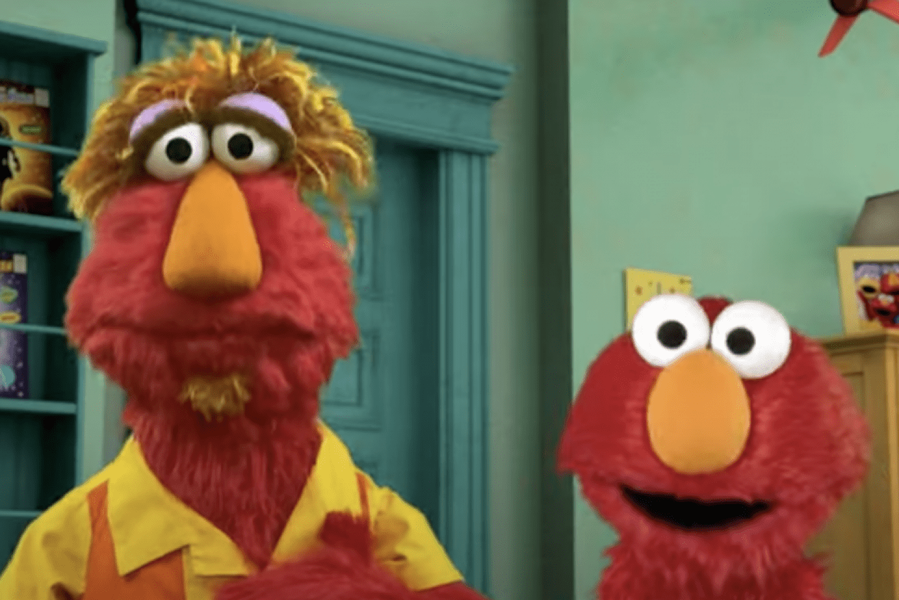 Elmo and Louie spread the word in <I>Feeling Hopeful</I>.