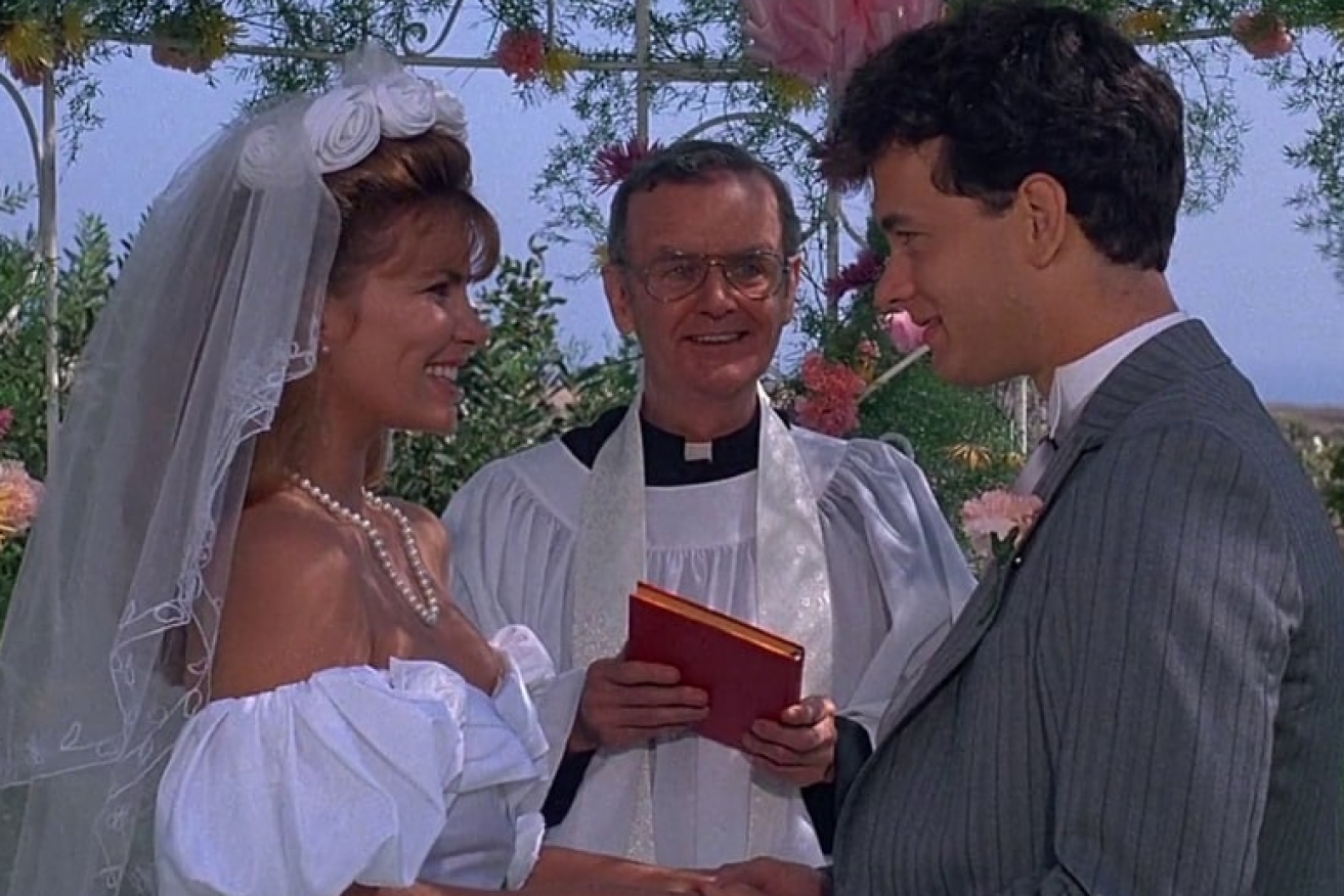 Tawny Kitaen met a young Tom Hanks at the altar in the 1984 hit <i>Bachelor Party</i>.