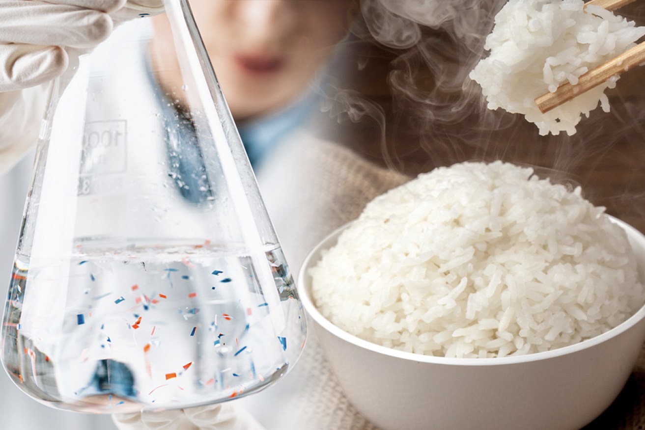 Scientists are encouraging Australians to wash rice with water before cooking it to avoid eating micro-plastics.