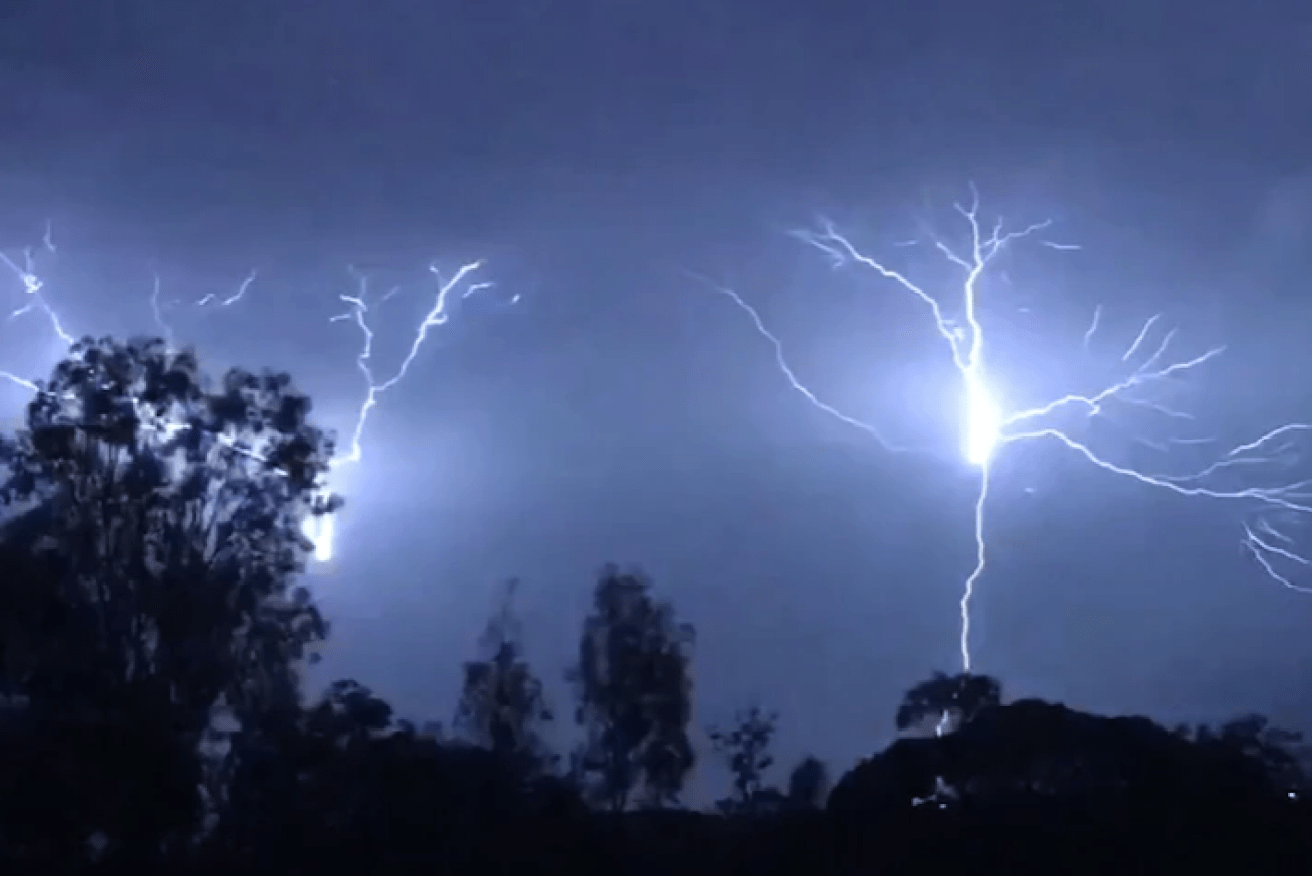 A line of overnight storms passed over Brisbane early last week.