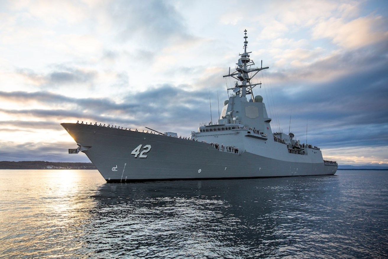 The Royal Australian Navy's HMAS Sydney was launched in 2018.