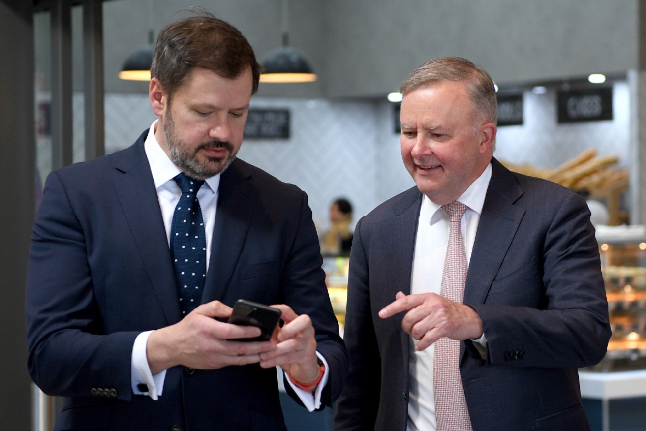 Anthony Albanese and Ed Husic are looking to back 'the industries of tomorrow'.