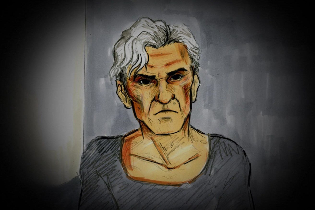 A court sketch of Dani Laidley while she was in police custody in May 2020.