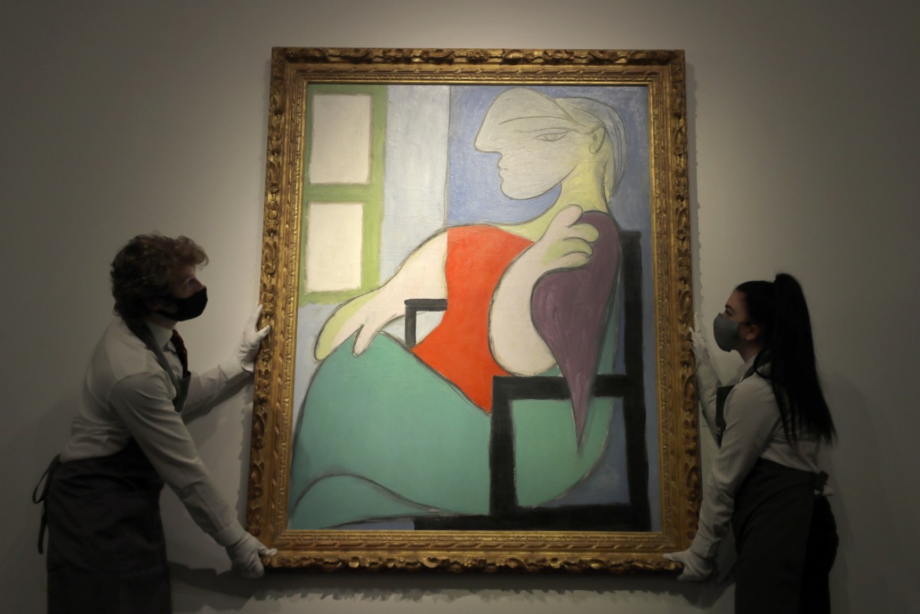 <I>Femme Assise Pres d'Une Fenetre (Marie-Therese)</I> was painted during Picasso's most productive year. 