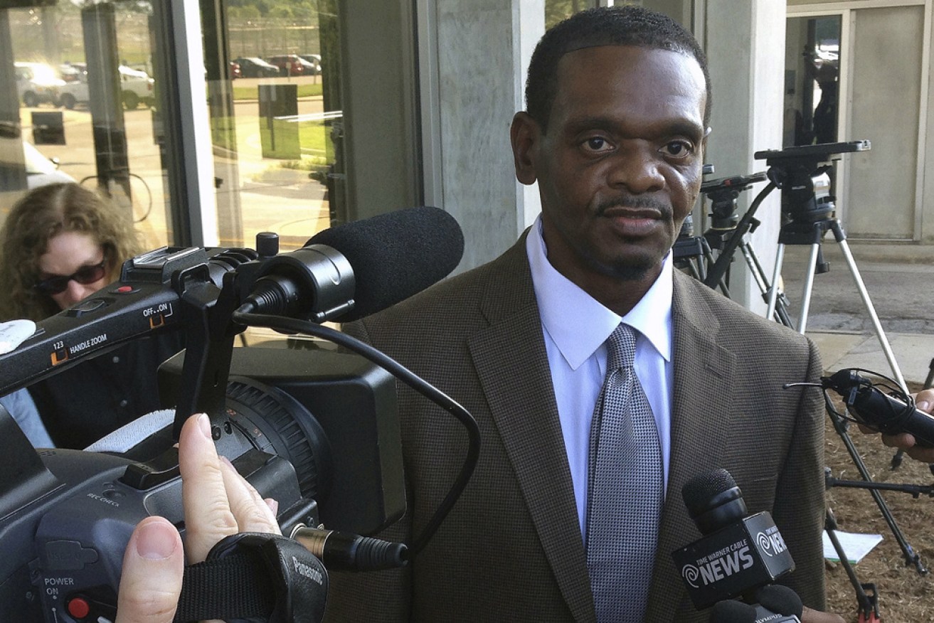 Henry McCollum, pictured on his release in 2014, spent most of his 31 years in prison on death row.