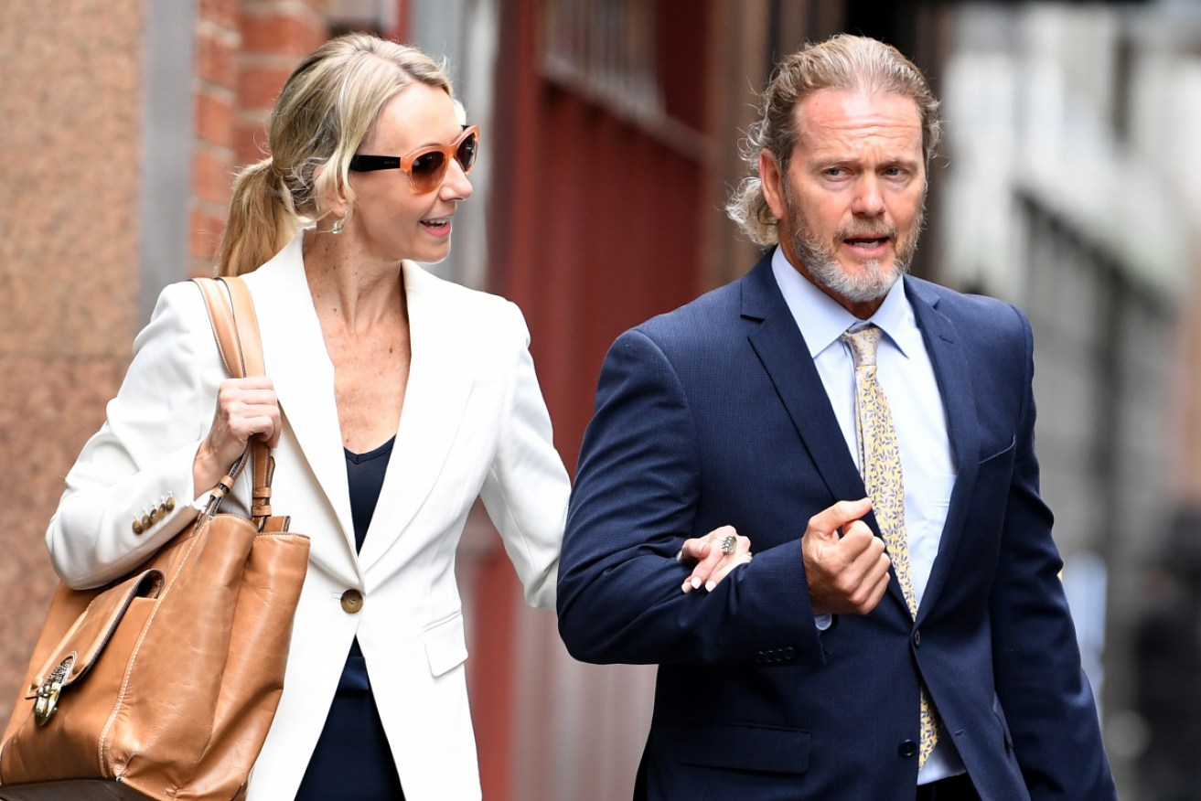 Australian actor Craig McLachlan, seen here with partner Vanessa Scammell arriving to give video evidence from his barrister's office in November 2020, has given an emotional interview to Channel 7.