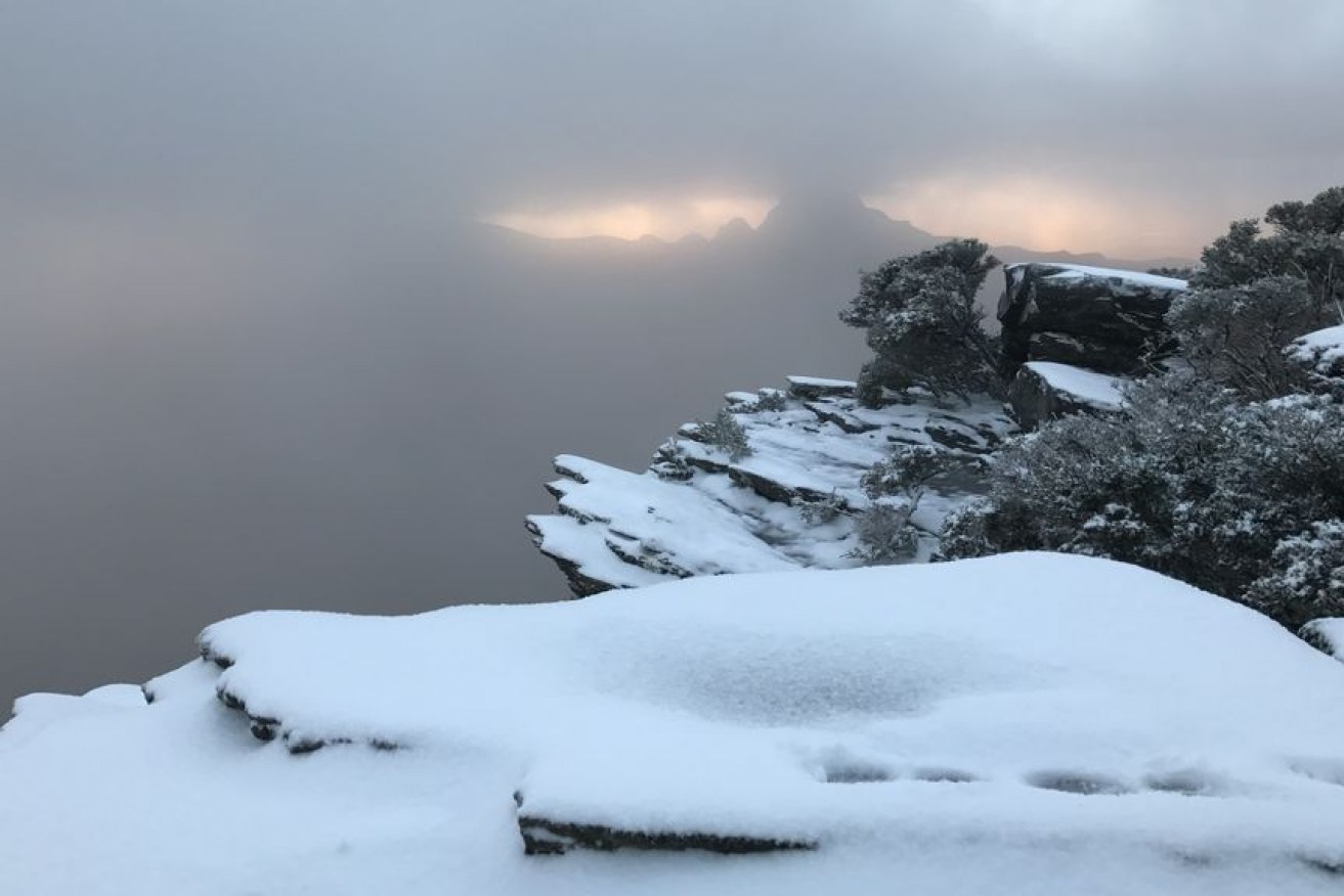 Snow is expected to fall on Bluff Knoll in the Stirling Range on Sunday night into Monday morning.