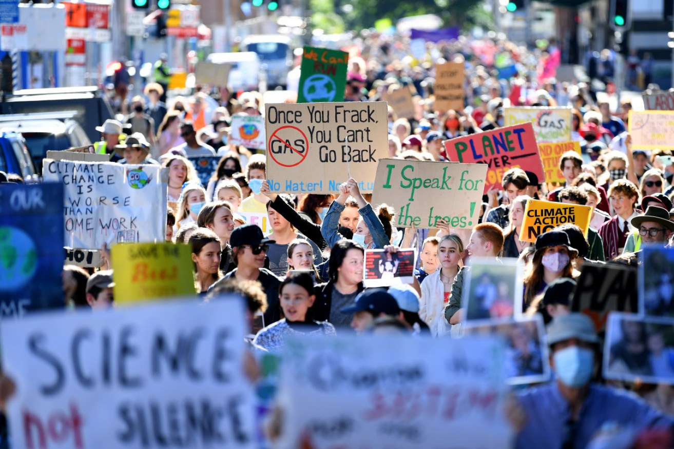 School students have renewed their campaign for climate action, after being halted by the pandemic.