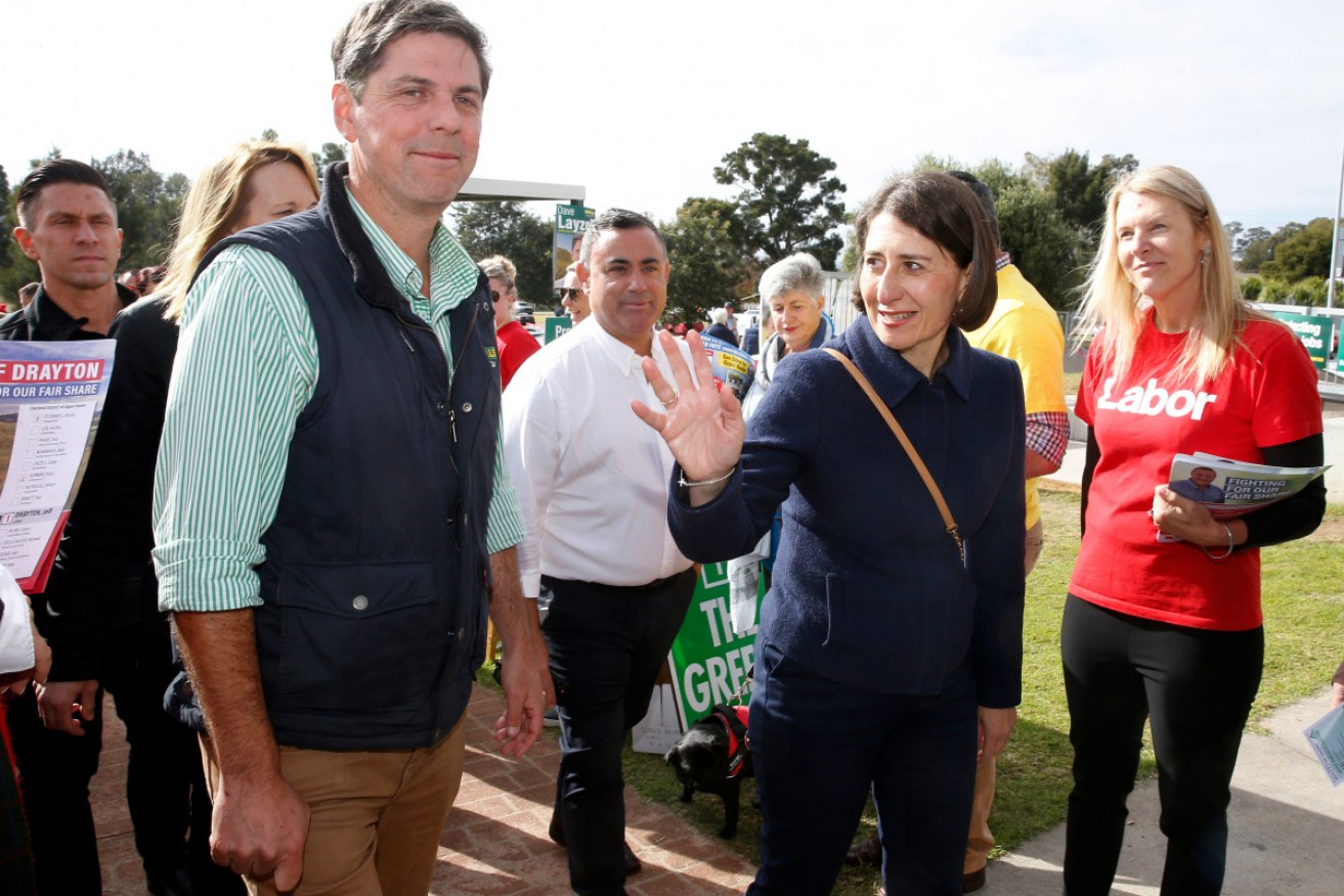 Premier Gladys Berejiklian urges Upper Hunter residents to vote for a "safe and strong government".