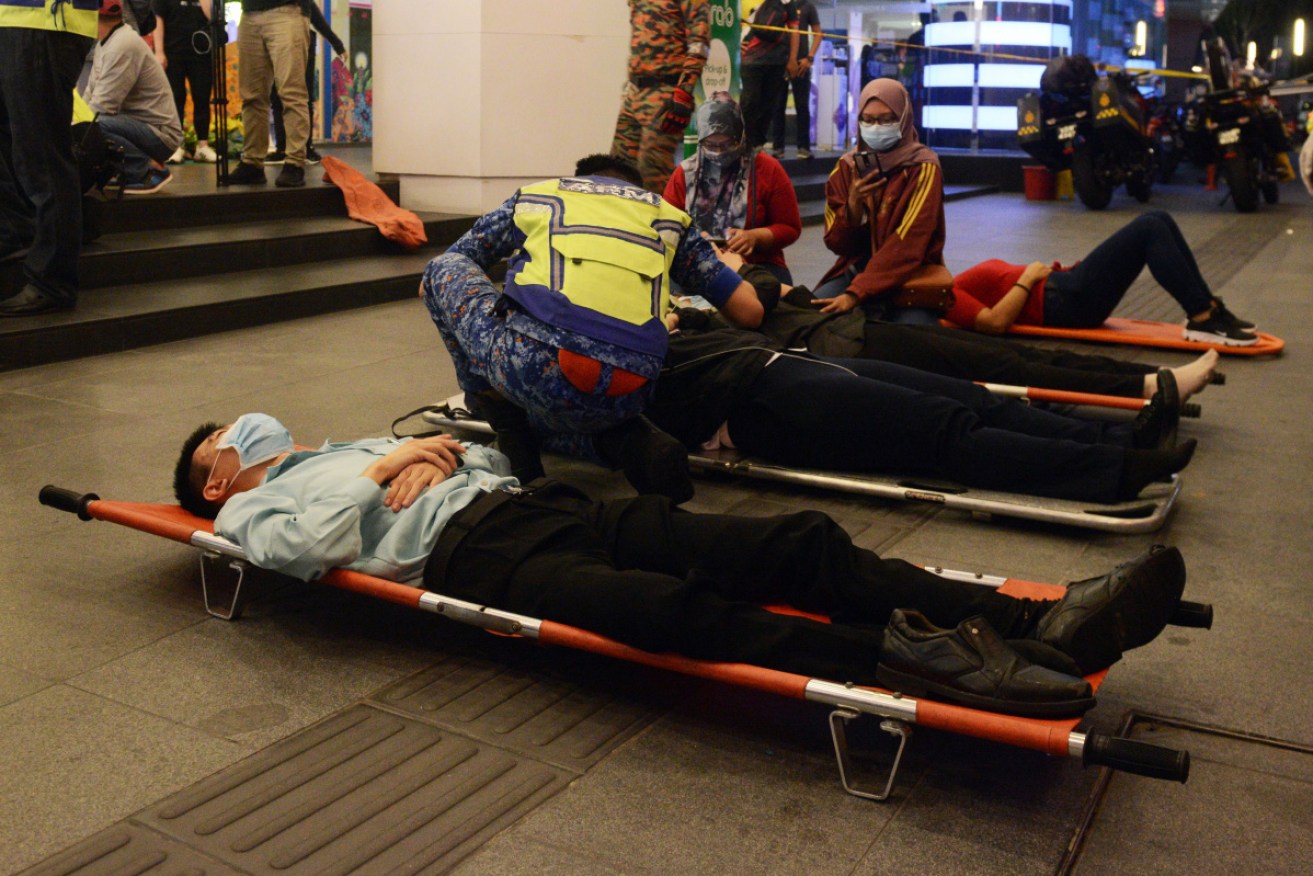 Injured passengers were left covered in blood at KLCC station.