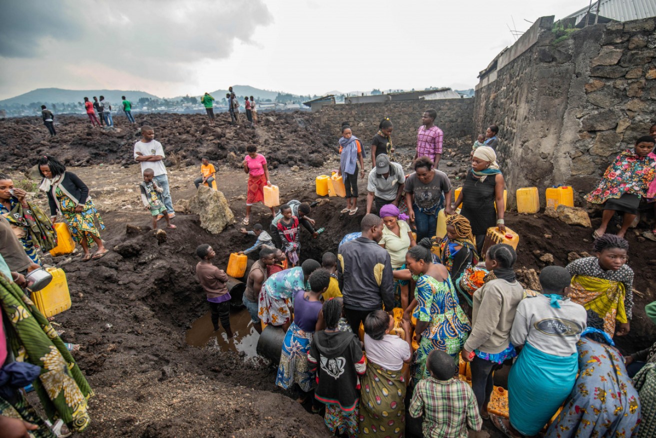 Residents in Goma were in anguish over a new eruption of the Nyiragongo volcano.