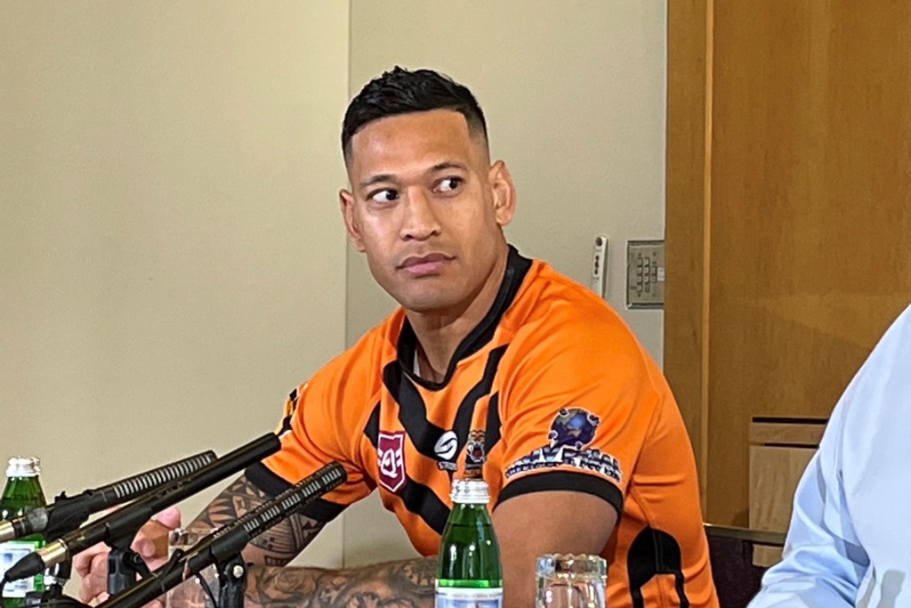 Israel Folau was set to join the Tigers ahead of this weekend's match against Burleigh Bears.