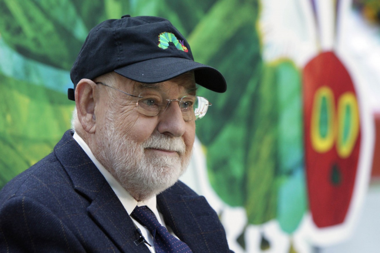 Eric Carle at a televised reading of his children's classic in 2009.