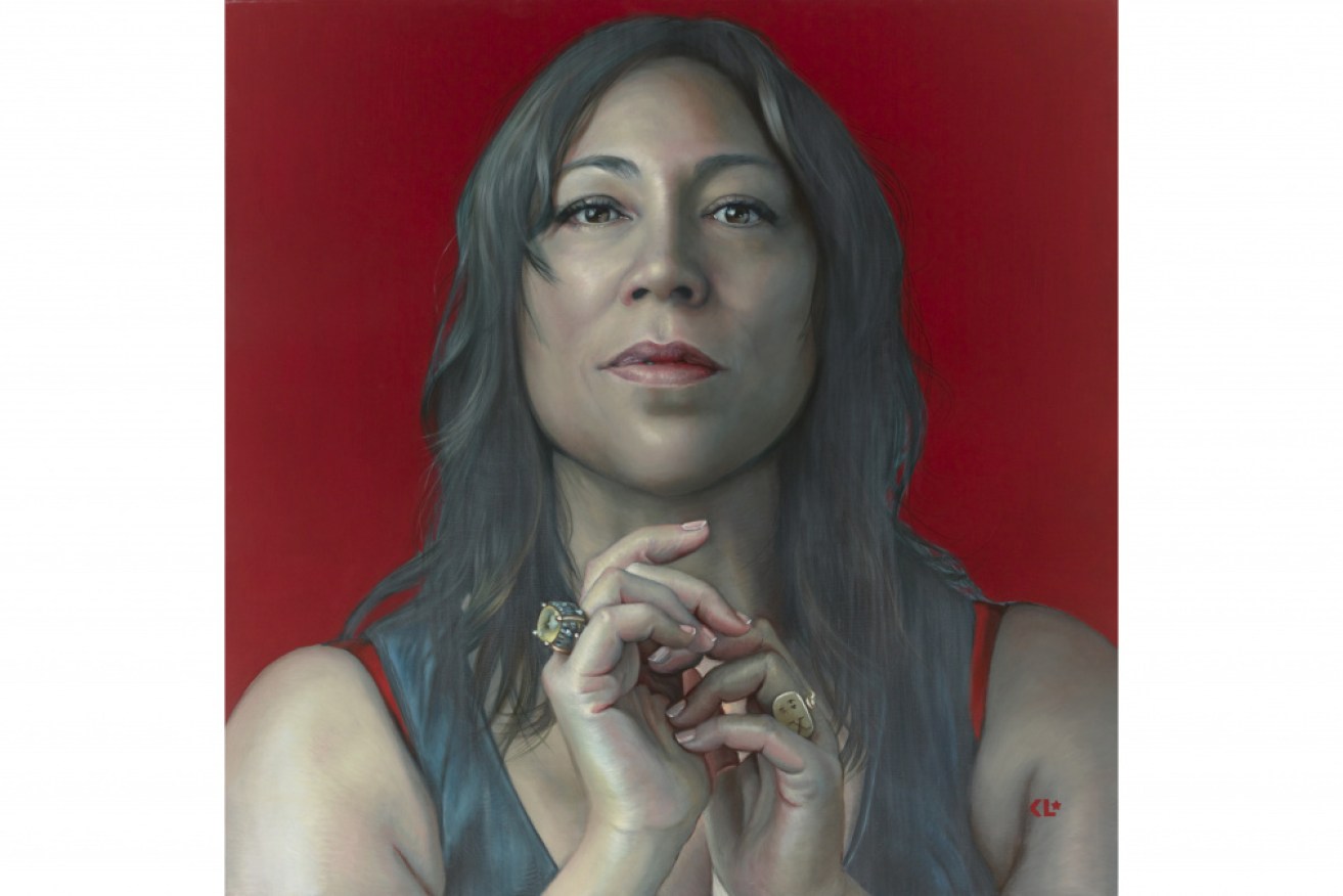 Kathrin Longhurst has won the Archibald Packing Room Prize for her portrait of singer Kate Ceberano.