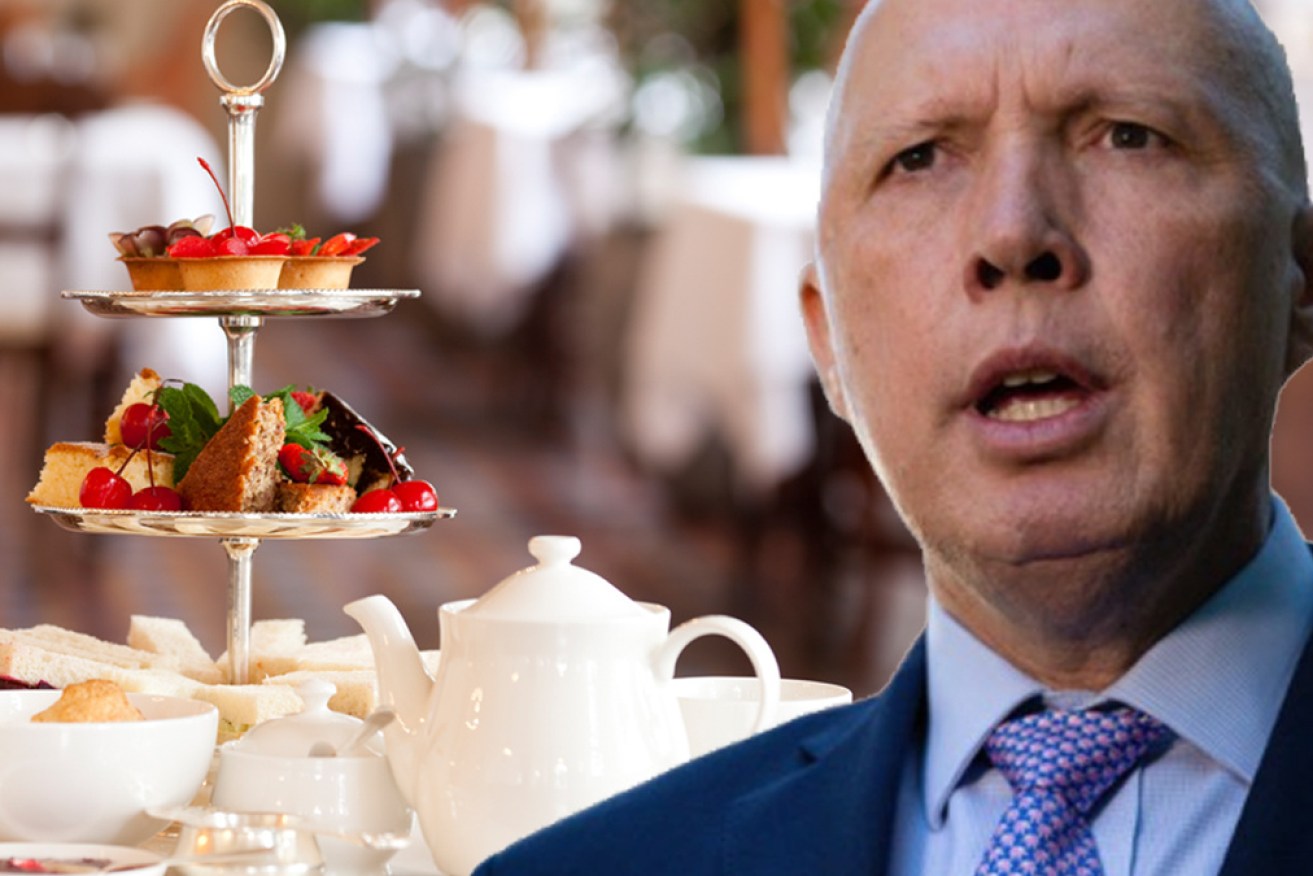 Peter Dutton told his department the morning teas did nothing to boost morale.
