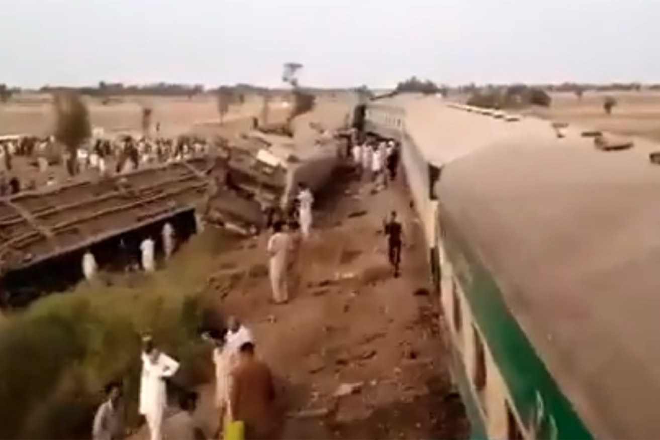 According to reports from the scene, there are still people trapped in the wreckage of the two trains.