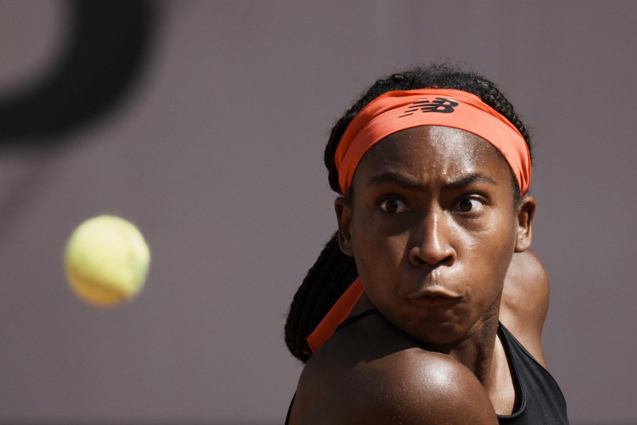 Steely eyed determination lifted Coco Gauff to victory.