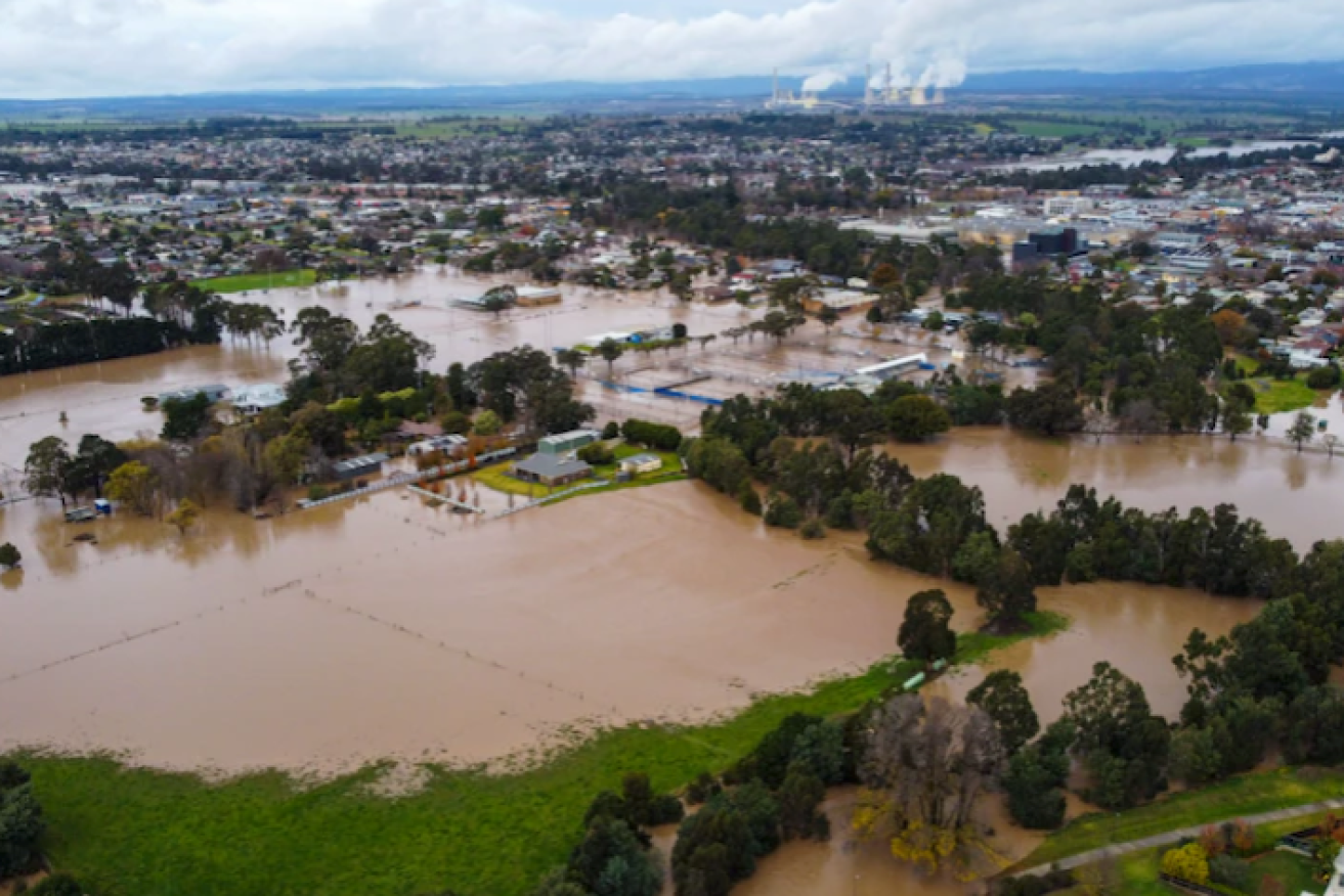 Traralgon, in Victoria's, east was among the hardest hit for flooding.
