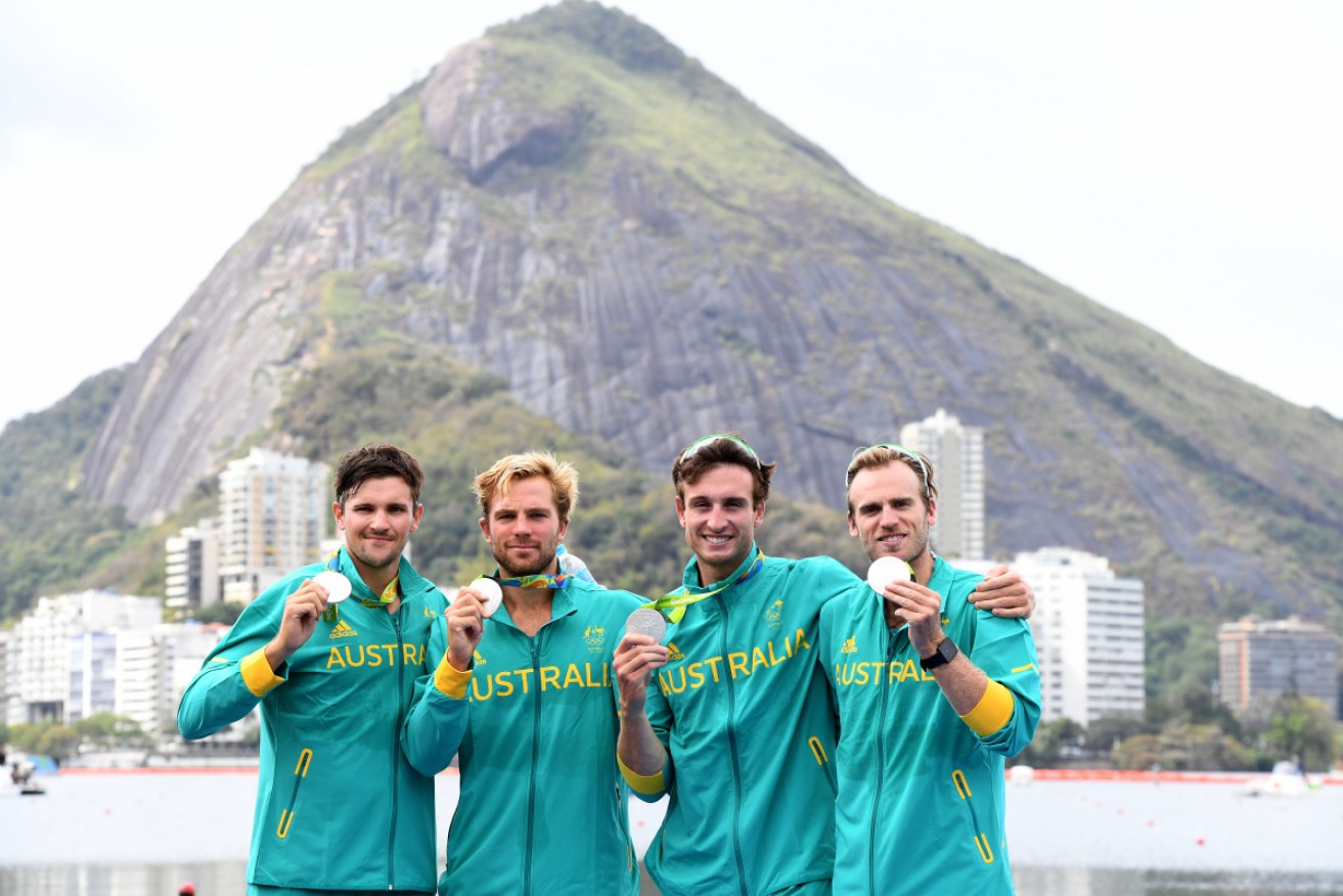 Rio silver medallists Alexander Hill (left) and Joshua Booth (second from left) are in the team again for Tokyo. 