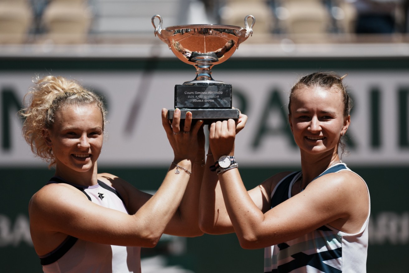 Barbora Krejcikova and Katerina Siniakova have won the French Open doubles.