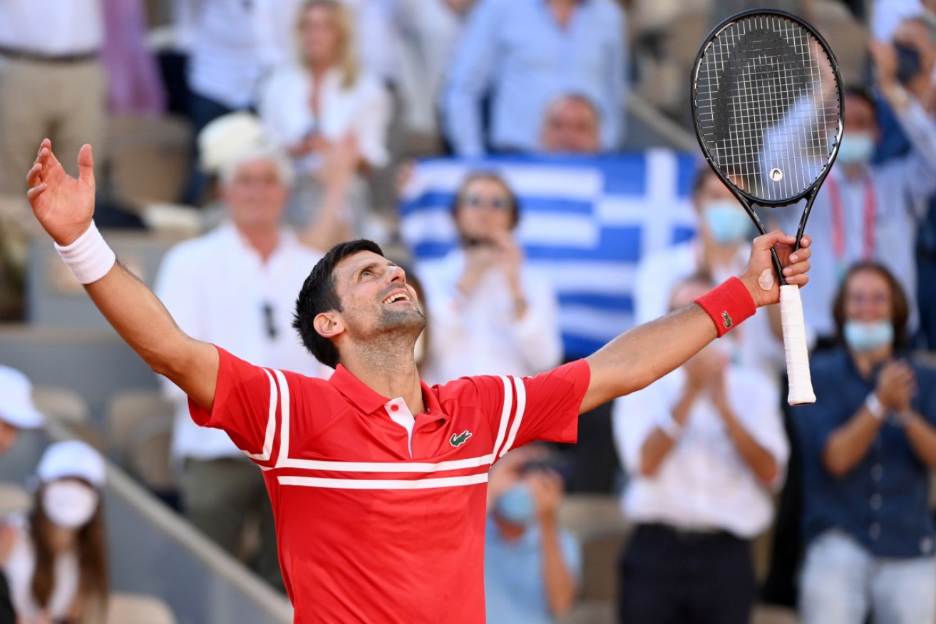  
Novak Djokovic of Serbia has defeated Stefanos Tsitsipas during their final match at the French Open.
