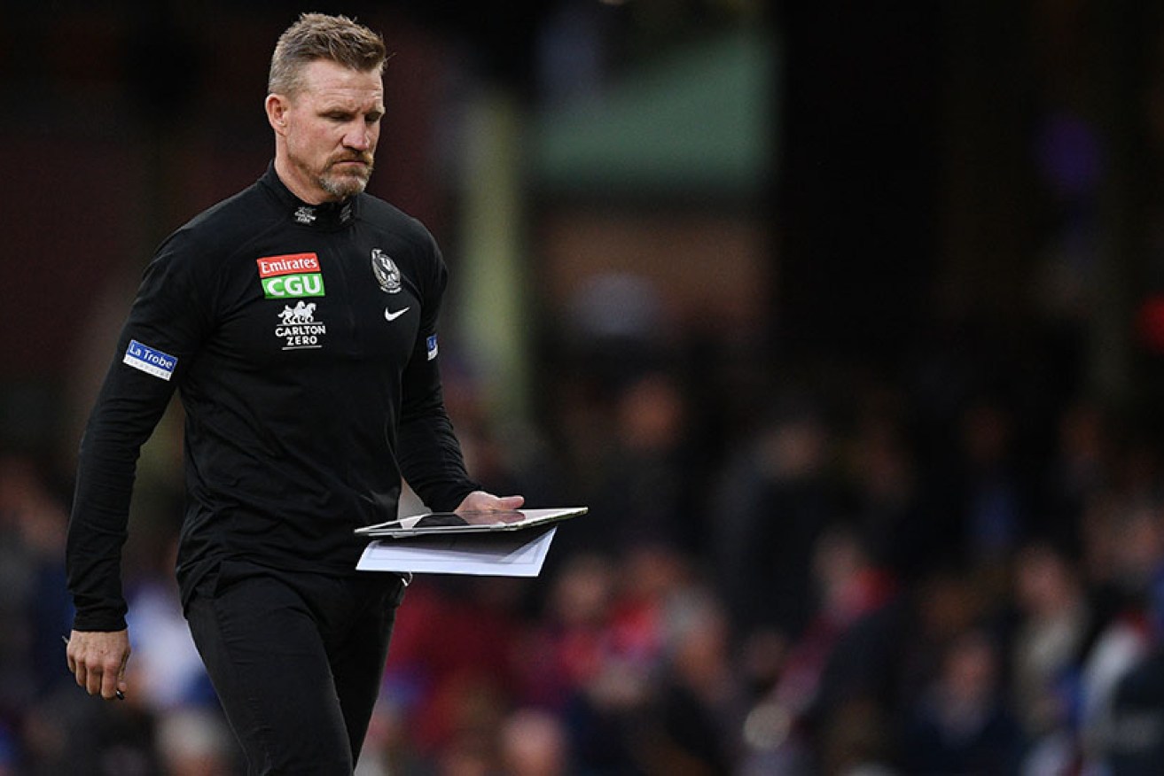 Nathan Buckley insists he is leaving AFL club Collingwood with no regrets as a player or coach.
