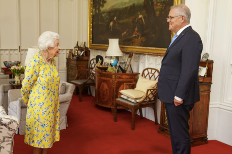 Scott Morrison tells Queen she was &#8216;quite the hit&#8217; at G7 summit during Windsor Castle visit