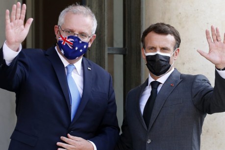 Macron&#8217;s blast for China as he meets Morrison