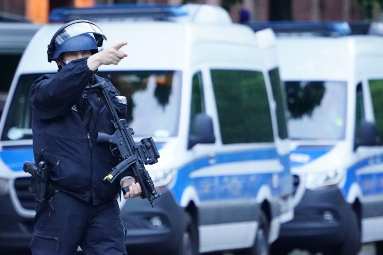 A shooting spree in a German town has killed at least two people, local media reports.