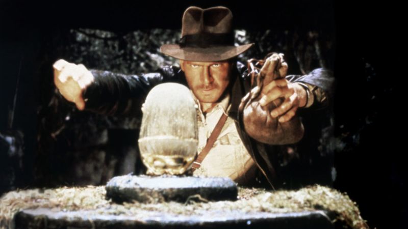 A scene from Raiders of the Lost Ark