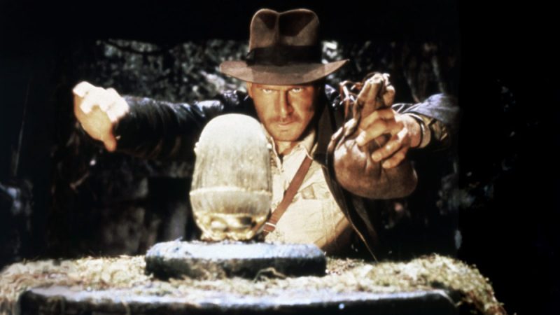 A scene from Raiders of the Lost Ark