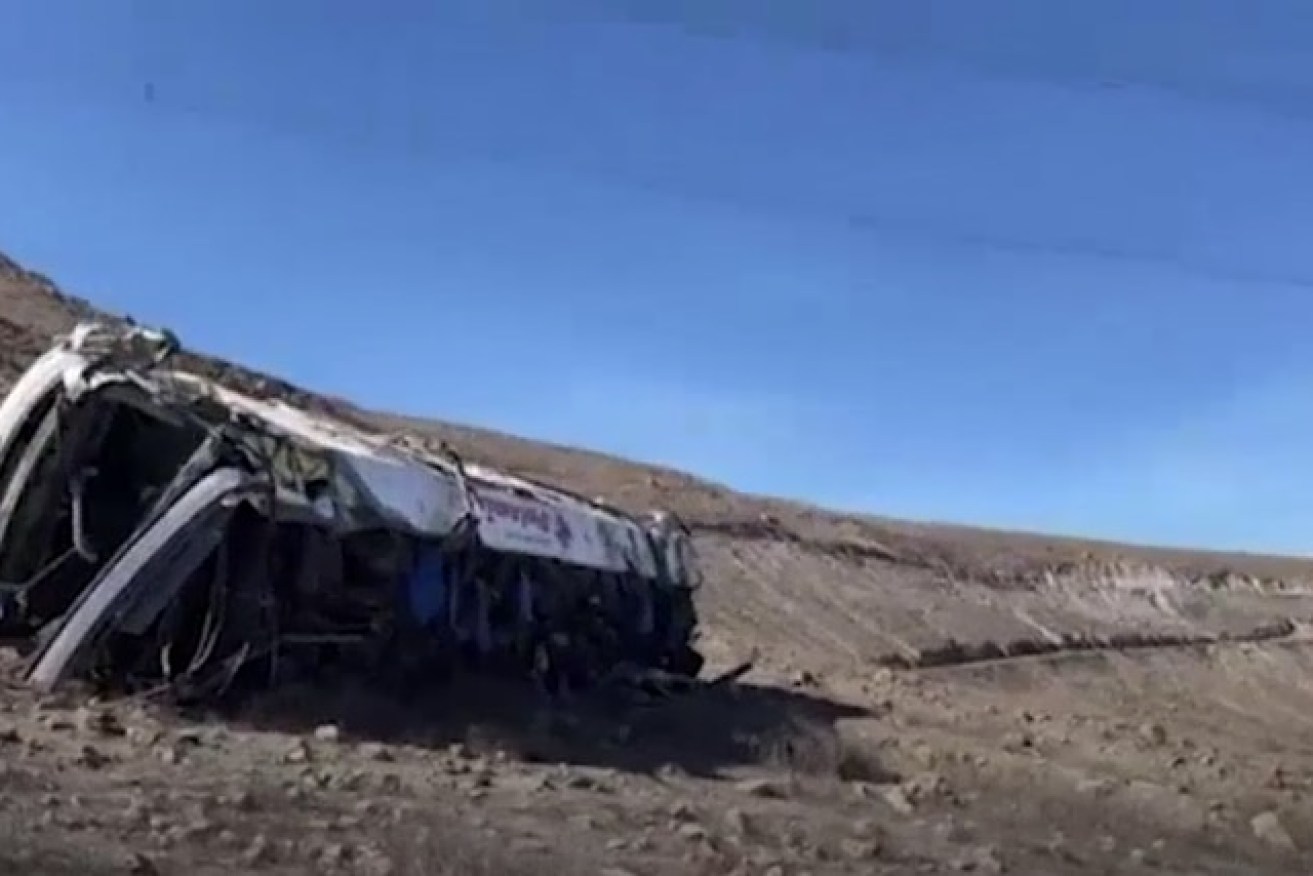 The bus plunged more than 200 metres down a hill in southern Peru.