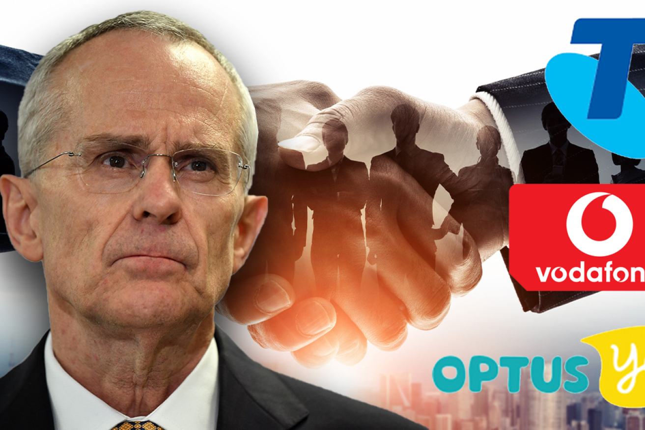 ACCC chair Rod Sims is disappointed that the TPG-Vodafone merger has led to higher consumer prices.