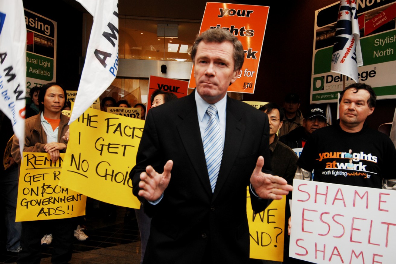 Mr Bailey, then the Labor candidate for North Sydney, at a political rally in 2007.