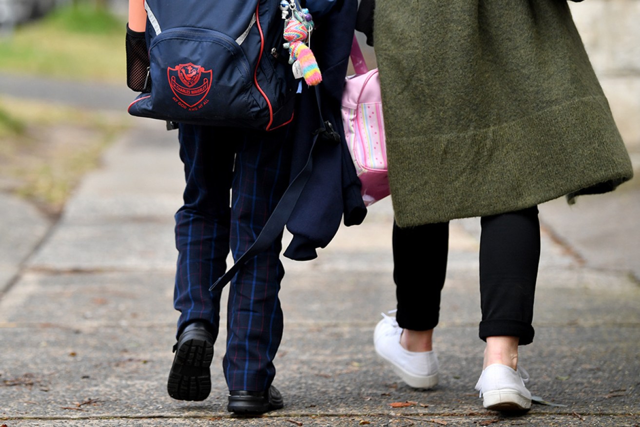 Parents were asked to collect their children from school after a student tested positive on Tuesday. 